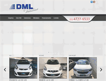 Tablet Screenshot of dmlveiculos.com.br